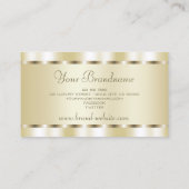 Sehr eleganter Goldeffekt, schimmernd, Beruflich Visitenkarte (Rückseite)