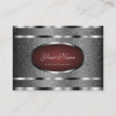 Sehr eleganter Schlangenmuster Chrome Silver-Effek Visitenkarte (Vorderseite)