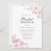 Sehr elegantes Brautparty mit Wasserfarben Einladung (Vorderseite)