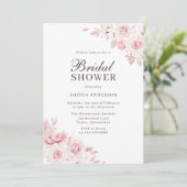 Sehr elegantes Brautparty mit Wasserfarben Einladung (Stehend Vorderseite)