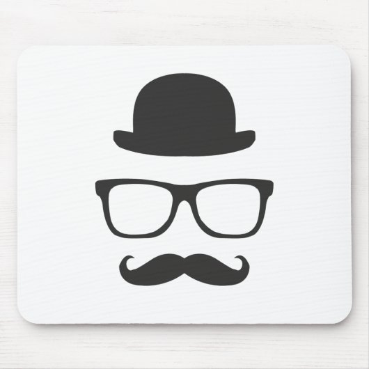 Sehr englischer Schnurrbart Mousepad (Vorne)