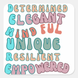 sehr entmutigend quadratischer aufkleber