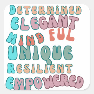 sehr entmutigend quadratischer aufkleber