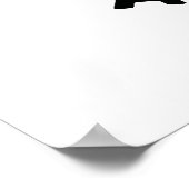 Sehr erfreulich Funny Floating Otter Pun Poster (Ecke)