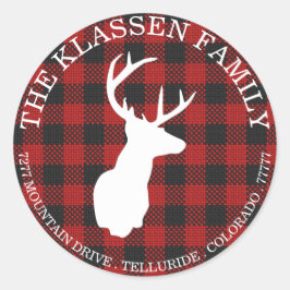 Sehr erfreulich Kariert | UMSCHLAG AUFKLEBER