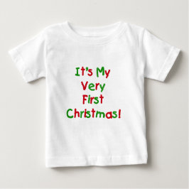 Sehr erste Weihnachtsgeschenke und Geschenke Baby T-shirt