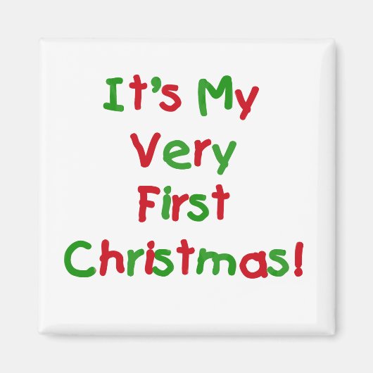 Sehr erste Weihnachtsgeschenke und Geschenke Magnet (Vorne)