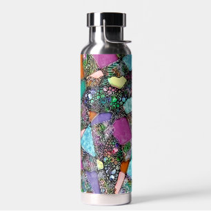 Sehr farbenfrohe abstrakte Formen Kunst 11 Trinkflasche