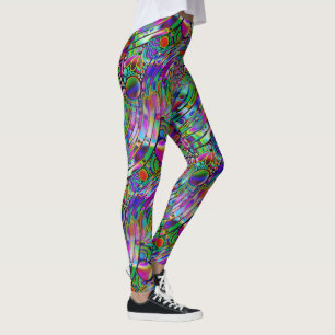 Sehr farbenfrohe abstrakte Formen Kunst 1 Leggings