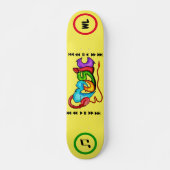 Sehr farbenfrohe MUSIC-Skateboard Skateboard (Vorne)