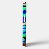 Sehr farbenprächtige gebogene Formen, Grün dominie Case-Mate iPhone Hülle (Rückseite / Rechts)