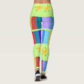 Sehr farbige Damen Leggings (Rückseite)