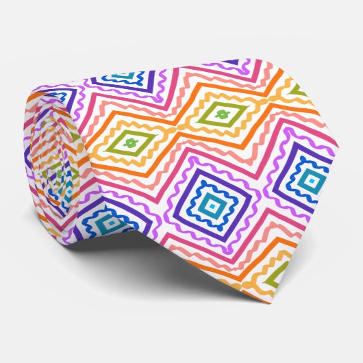 Sehr farbige Printwerbung Krawatte (Gerollt)