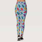 Sehr farbiges Abstraktes Muster Leggings (Rückseite)