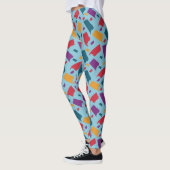 Sehr farbiges Abstraktes Muster Leggings (Links)