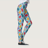 Sehr farbiges Abstraktes Muster Leggings (Rechts)