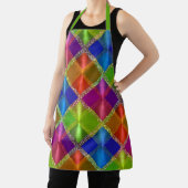 Sehr farbiges geometrisches Design mit Glitzer Schürze (InSitu)