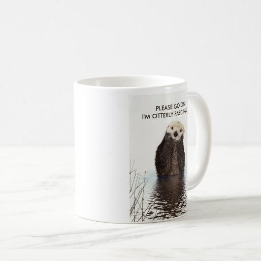 Sehr faszinierender Funny Pun Kaffeetasse (VorderseiteRechts)