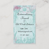 Sehr französische Telefonkarte Telefonnummerkarte (Rückseite)