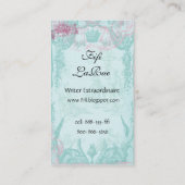 Sehr französische Telefonkarte Telefonnummerkarte (Rückseite)