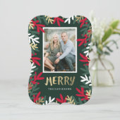 Sehr froh feiertagskarte (Stehend Vorderseite)