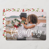 Sehr froh feiertagskarte (Vorne/Hinten)