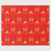 Sehr froh über Candy Apple Red Christmas Geschenkpapier (Flach)