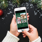 Sehr frohe 3 Foto Grünen Weihnachten