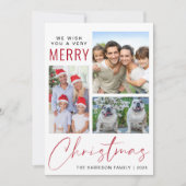 Sehr frohe 3 Foto Weihnachten (Vorderseite)