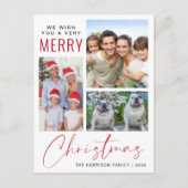 Sehr frohe 4 Foto Weihnachten (Vorderseite)
