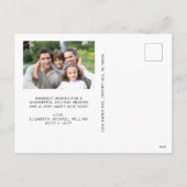 Sehr frohe 4 Foto Weihnachten Rot (Rückseite)