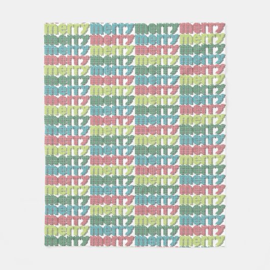 Sehr frohe Blanket Fleecedecke (Vorderseite)