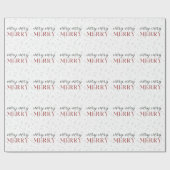 Sehr frohe botanische Muster Weihnachten Geschenkpapier (Flach)