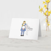 Sehr frohe Geburtstagsfeier Karte (Gelbe Blume)