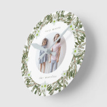 Sehr frohe Kiefer und blumige Winterkränze Weihnac