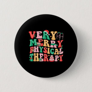 Sehr frohe körperliche Therapie Pt Weihnachten Phy Button