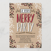 Sehr frohe Party Feierabend Einladung