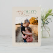 Sehr frohe Sterne Einladung (Stehend vorne)