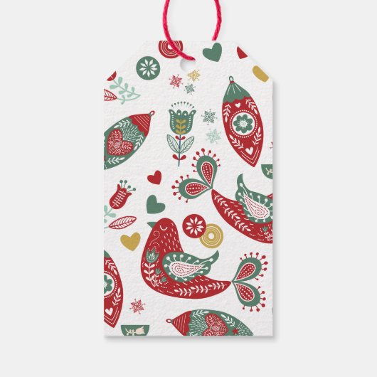 Sehr frohe/von Rentier Geschenkmarke Geschenkanhänger (Rückseite)