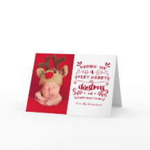 Sehr frohe Weihnacht-Typografie-Foto-Karte