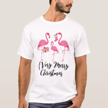 Sehr frohe Weihnachten Flamingos Holiday Gruß