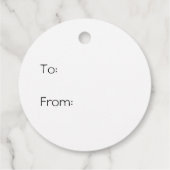 Sehr frohe Weihnachten Geschenkanhänger (Rückseite)