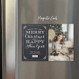 Sehr frohe Weihnachten Magnetic Foto Card Magnetkarte