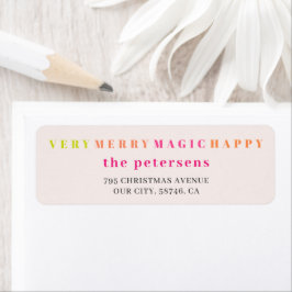 Sehr frohe Weihnachten moderne Typografie farbenfr