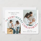 Sehr frohe Weihnachten Modernes Foto (Vorderseite)