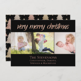 Sehr frohe Weihnachten | Modernes Rose Gold Chic F