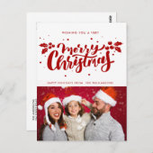 Sehr frohe Weihnachten Postkarte (Vorne/Hinten)