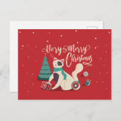 Sehr frohe Weihnachten Postkarte (Vorne/Hinten)