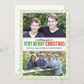 Sehr frohe Weihnachten wünschen x2 (Vorne/Hinten)