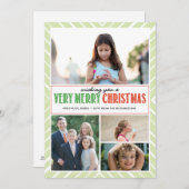 Sehr frohe Weihnachten wünschen x4 (Vorne/Hinten)